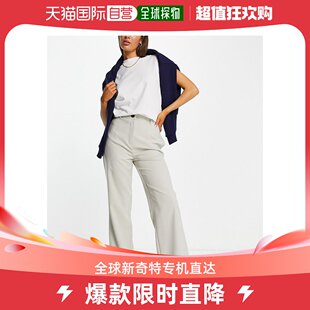 ord Topshop 宽松浅灰色裤 子 女士 香港直邮潮奢