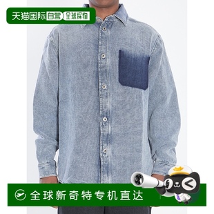 H526Y1DW171360 Den 男士 1h可退 襯衫 藍色 香港直郵LOEWE AW2025