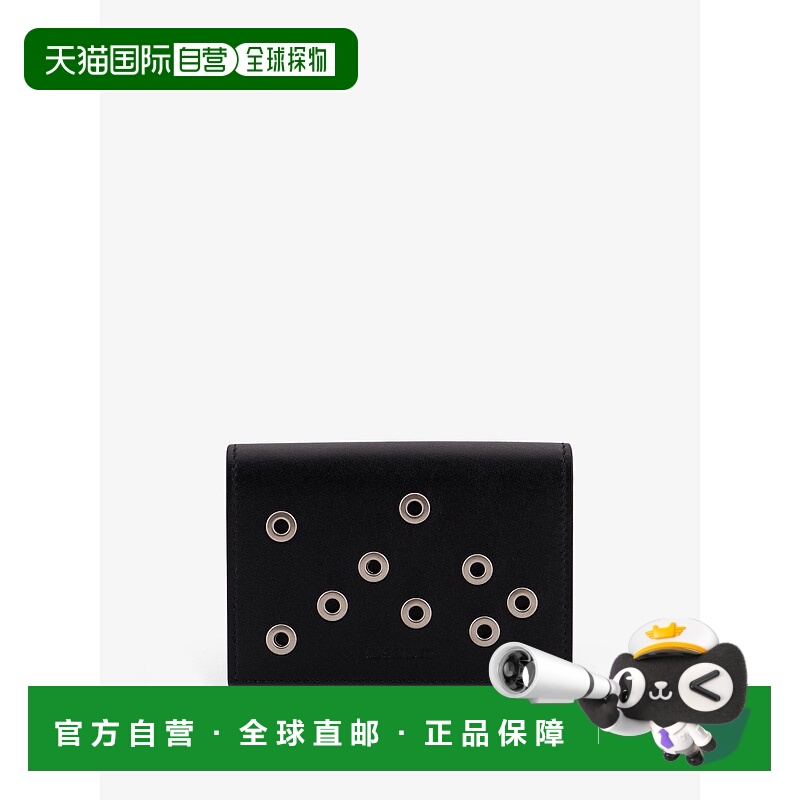 1h可退 香港直邮Jil Sander 吉尔 桑达 男士 鉚釘細節雙折錢包 J2