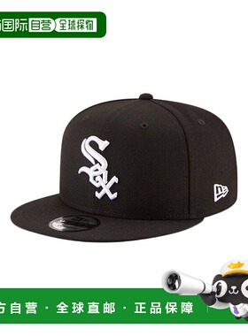 自营 New Era 9Fifty芝加哥白袜队弹背帽-黑色/白色-黑色 美国奥