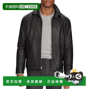 美国直邮 拉链夹克男装 Polo Lauren 真皮皮夹克 Ralph 1h可退