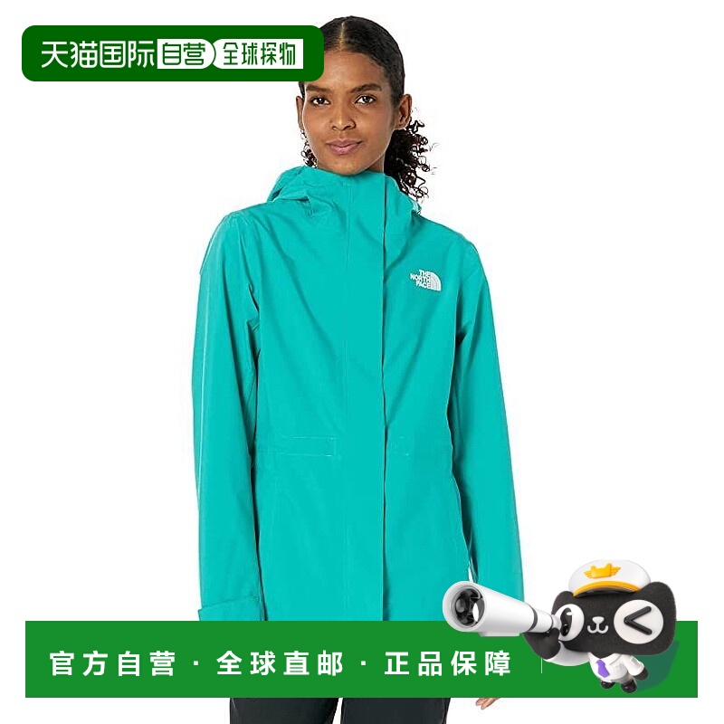 自营 The North Face NF0A5J5UZCV女式瓷绿色城市风防雨夹克ONF12