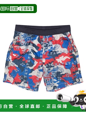 1h可退 香港直邮Moncler 盟可睐 男童 印花沙滩短裤童装 I19542C0