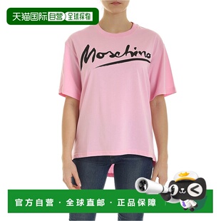 香港直邮MOSCHINO 粉红色 女士T恤 SS2020 070704401224 1h可退