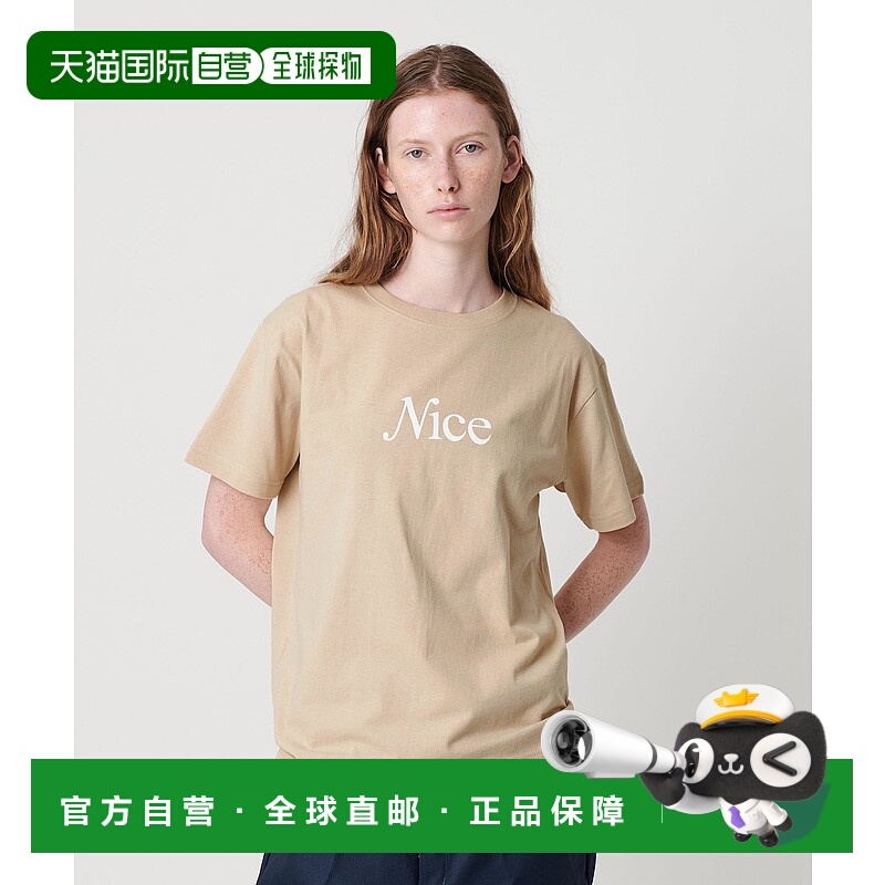 1h可退 日本直邮NICE WEATHER 女装 全棉 短袖T恤 签名logo设计 9