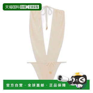 型挂脖连体衣 香港直邮Saint 露背 783544Y5I50性感 Laurent