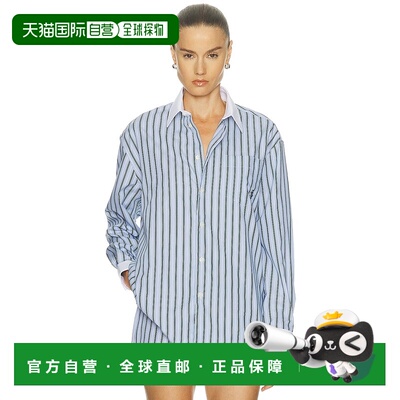 1h可退 香港直邮SPORTY & RICH 女士 宽松款系扣上衣 SI019621302