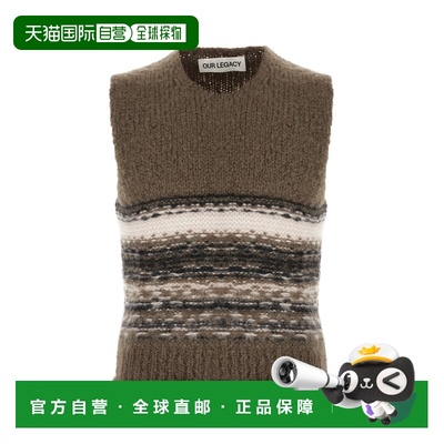 1h可退 香港直邮Our Legacy 男士 多色羊毛混纺无袖毛衣 M4253PBB