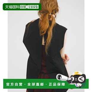 1h可退 日本直邮LAATO 女装 麻混纺简约中长款无袖开衩夹克 WBA62