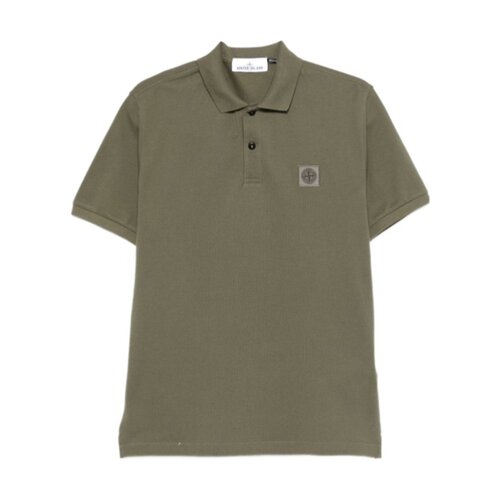 香港直邮STONE ISLAND 男士 Logo棉质polo衫 26FW短袖