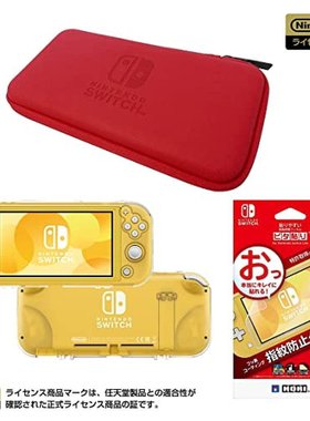 Hori Nintendo Switch Lite 专用 纤薄硬质包 红色 +