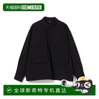 1h可退 日本直邮BEAMS 男士宽松款拉链口袋尼龙弹力衬衫 轻薄硬挺