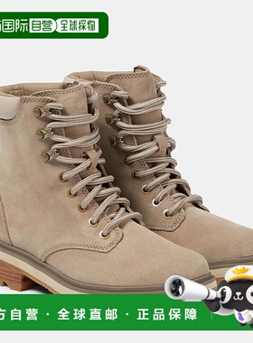 1h可退 香港直邮Sorel 冰熊 女士 Lennox™ STKD 系带绒面革登山靴