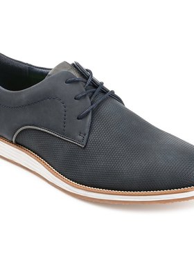 【美国奥莱】直发 Vance Co. Blaine 压花休闲正装鞋 - 蓝色