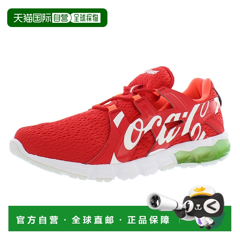 美国直邮Asics亚瑟士Gel Quantum 90 Tyo运动鞋红白色logo印制