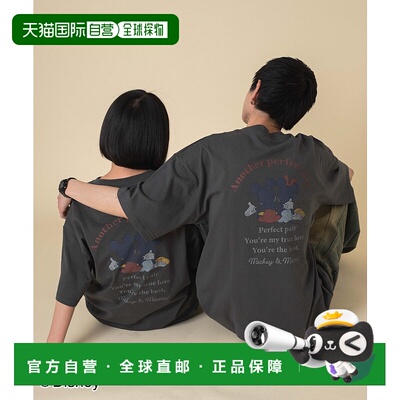日本直邮迪士尼男女同款米奇印花宽松短袖T恤 MC2【付后1h可退】