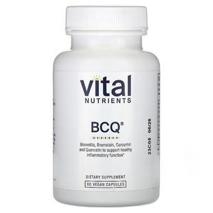 香港直邮Vital Nutrients,BCQ，60 粒素食胶囊