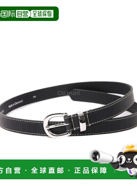 韩国直邮SUNFLOWER FORTE 对比色 2.5CM 黑色 (8032) 腰带牛皮