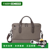 自营欧洲直邮Tumi途明 Harrison男士 灰褐色尼龙行李固定带公文包