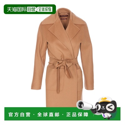 1h可退 香港直邮max mara 女士 风衣大衣羊绒