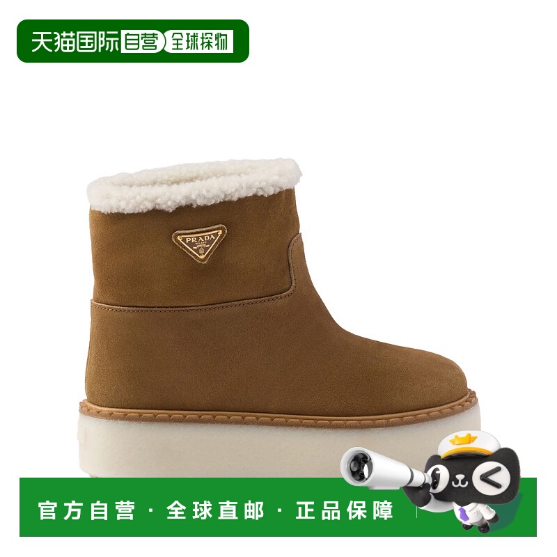 1h可退 香港直邮PRADA 女士靴子 1T729NFZG50X0OF0401 SS2025 棕