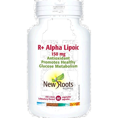 加拿大直邮New Roots ALPHA LIPOIC R+ 150 毫克（60 粒胶囊）