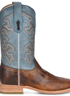 美国直邮corral男士时装靴方头真皮潮流时尚透气百搭稳定支撑男鞋