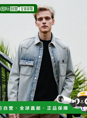 香港直邮VALENTINO 男士衬衫 4V3DB02R9YQ508  CO外套灰色