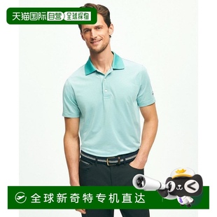 美国直邮 brothers 1h可退 brooks 条纹运动 男士 Polo衫