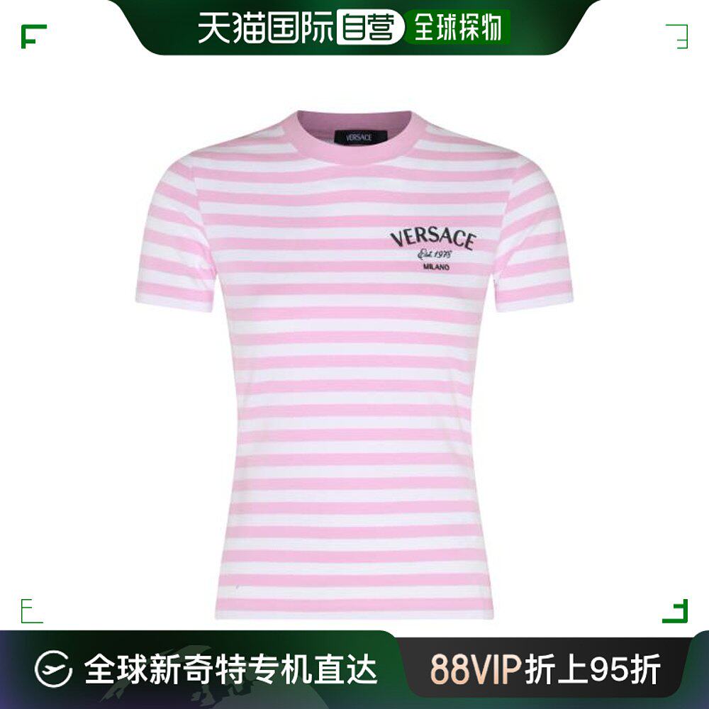 韩国直邮versace24ss短袖t恤女1013607 1a101336w310white pale p