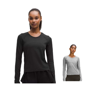加拿大直邮lululemon露露乐檬Swiftly女保暖长袖T恤