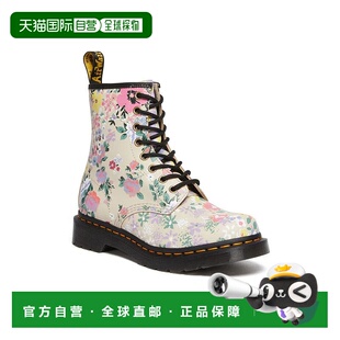 自营 dr. martensDr.Martens 1460战斗靴女式羊皮花皮革脚踝JOBB6