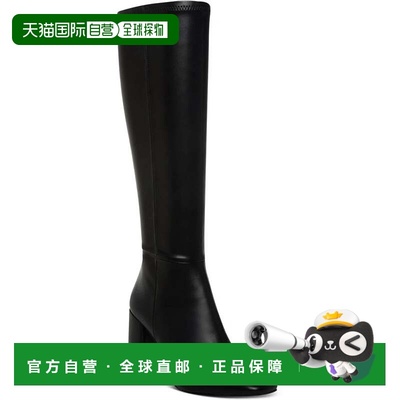 自营Madden Girl Winslow Boots Women's Black Leather Knee-Hig