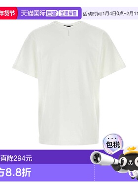 1h可退 香港直邮Y PROJECT 男士 白色棉质T恤 204TS006J135OPTICW