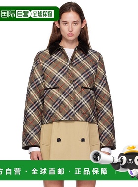 1h可退 香港直邮潮奢 Burberry 巴宝莉 女士 棕色 & 灰色 Oldham