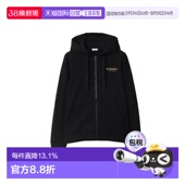 自营欧洲直邮Burberry博柏利男士 新年礼物 棉质徽标印花帽拉链长袖