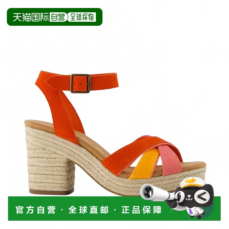 自营tomsWomen's Majorca Rope Strappy Platform Sandal In Flam