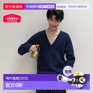 日本直邮Uniqlo Cashmere V领针织衫 465736优衣库羊绒宽松