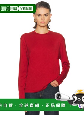 1h可退 香港直邮潮奢 toteme 女士 红色 Classic 长袖 T 恤 261WR