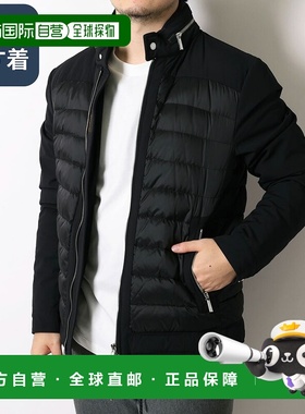 日本直邮MOORER “GILLES-KNS” 男士防水拉链羽绒服带可收纳风帽