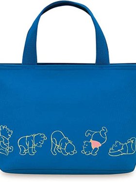 日本直邮膳魔师 保温午餐袋 4L小熊维尼图靛蓝色 RFF-004DS NVY