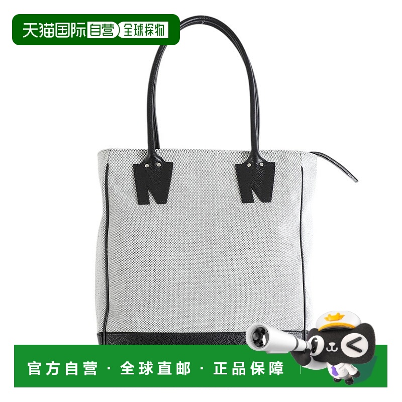 1h可退 日本直邮NICENESS 男士复古风格牛皮手提帆布包 NN4301A15