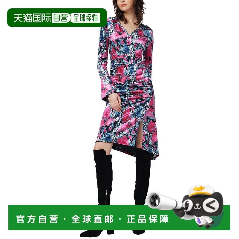 自营 Diane von Furstenberg Zane 连衣裙 - 粉色 美国奥莱直发