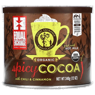香港直发Equal Exchange公平交易巧克力饮品提神醒脑营养健康340g