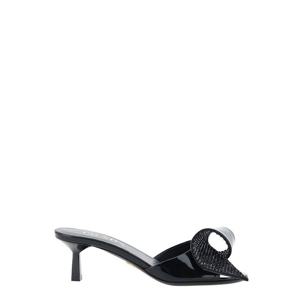 潮奢 Prada 普拉达 女士 蝴蝶结细节一脚蹬凉鞋 1XX691F0553LOC,女鞋,时装凉鞋,淘宝优惠券,粉丝福利购,淘宝优惠卷