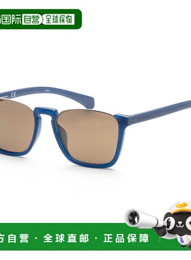 自营 calvin klein凯文克莱男式52毫米蓝色太阳镜-乳白色海军蓝
