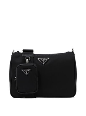 PRADA 男士斜挎包 2VH1132DMHF0002VXOP SS2025 黑色