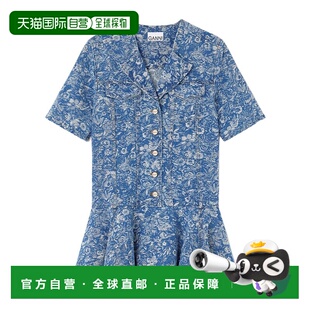 女士连衣裙 短袖 J1870566 花色 连衣裙 AW2025 香港直邮GANNI