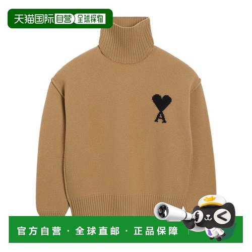 1h可退 香港直邮Ami Paris 长袖毛衣 UKS839018.