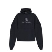 BALENCIAGA 黑色 AW2025 女士卫衣 818433TSVO31083